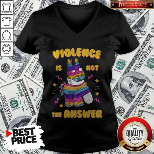 Painata Violence Is Not The Answer V-neck