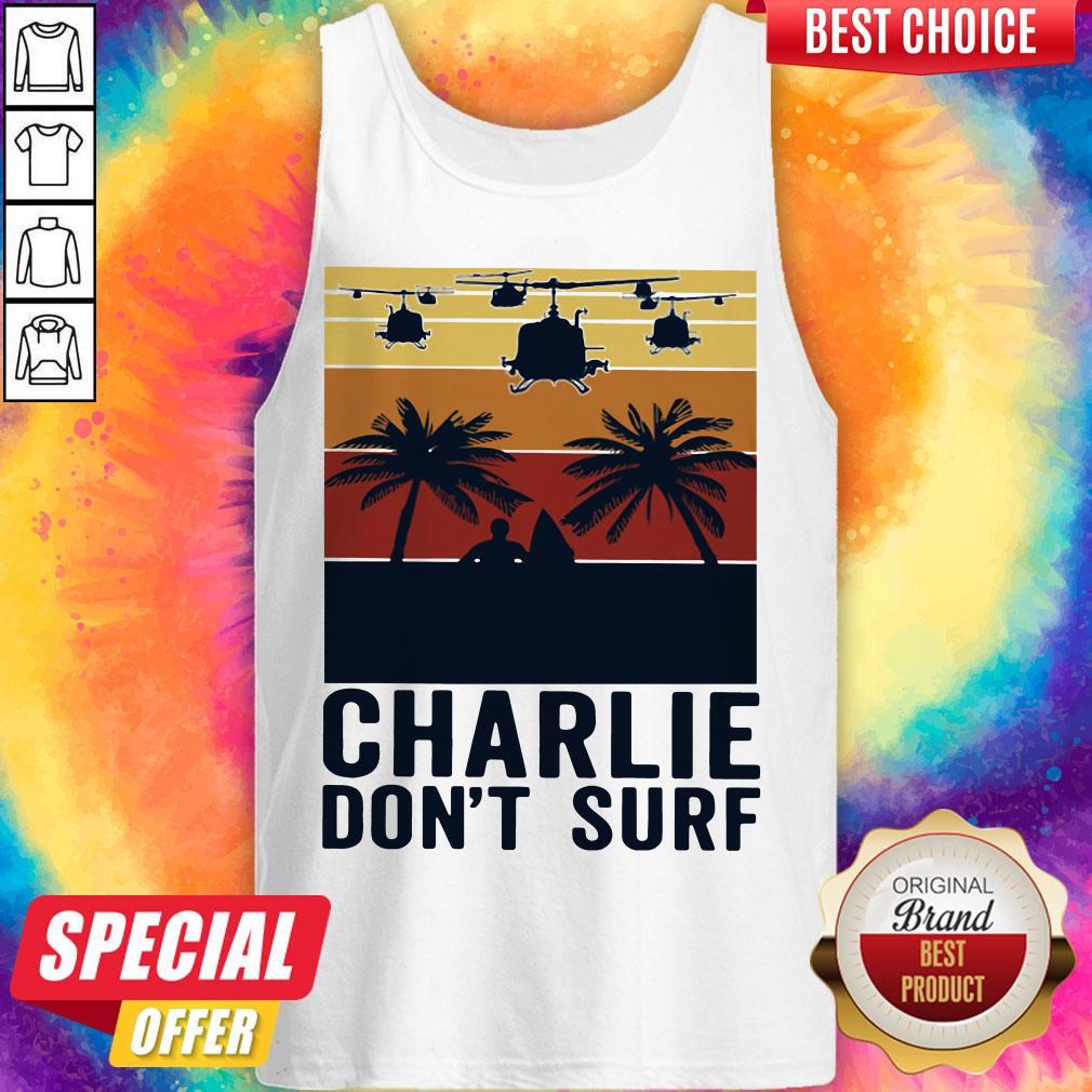 Premium Charlie Don't Surf Vintage Tank Top