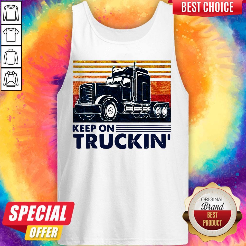 Premium Keep On Truckin Trucker Vintage Tank Top
