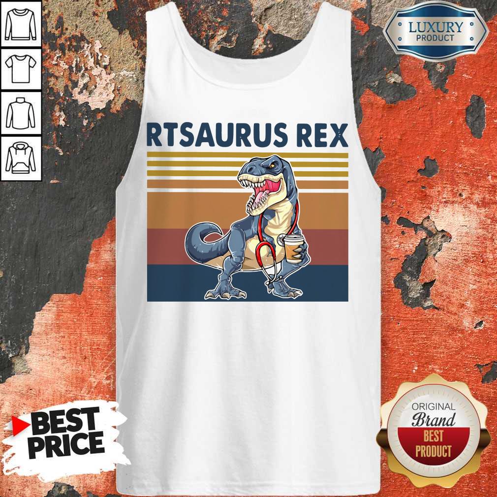 Respiratory Therapist Rtsaurus Rex Vintage Tank-top
