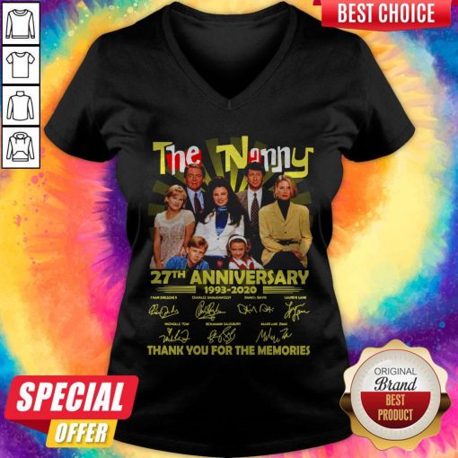 The Nanny 27th Anniversary 1993 2020 Thank You For The Memories Signatures V-neck