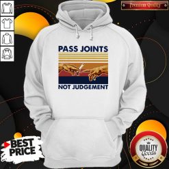 Weed Pass Joints Not Judgement Vintage Retro Hoodie