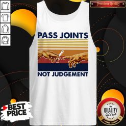 Weed Pass Joints Not Judgement Vintage Retro Tank Top