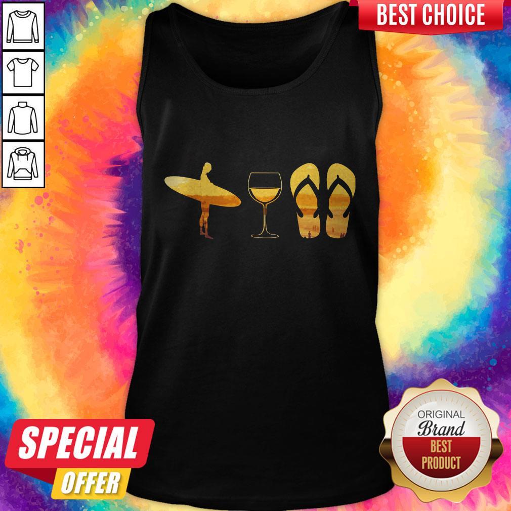 Windsurfing Wine Flipflop Classic Tank Top