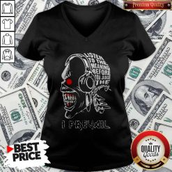 Skull Iron Maiden Band Listen To The Meaning Before You Judge The Dreaming I Prevail V-neck