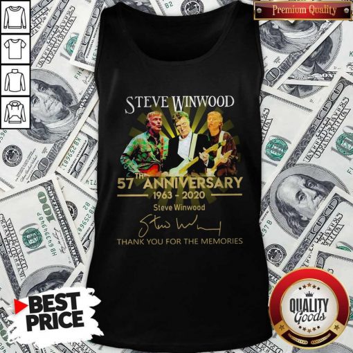 Steve Winwood 57th Anniversary 1963 2020 Thank You For The Memories Signatures Tank Top