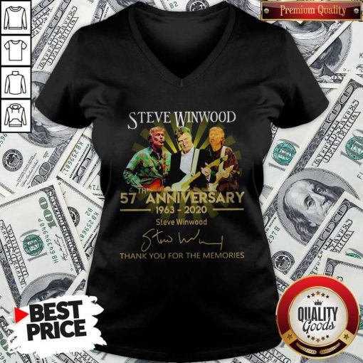 Steve Winwood 57th Anniversary 1963 2020 Thank You For The Memories Signatures V-neck