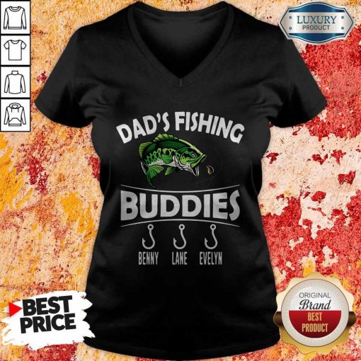 Dad’s Fishing Buddies Benny Lane Evelyn V-neck