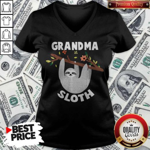 Grandma Sloth Matching Family For Men Women V-neck