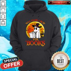 Halloween Boos Will Trade Candy For Books Moon Hoodie