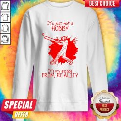 Men Playing Baseball It’s Just Not A Hobby It’s My Escape From Reality Sweatshirt