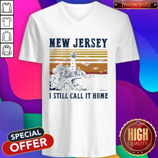 New Jersey I Still Call It Home Vintage V-neck