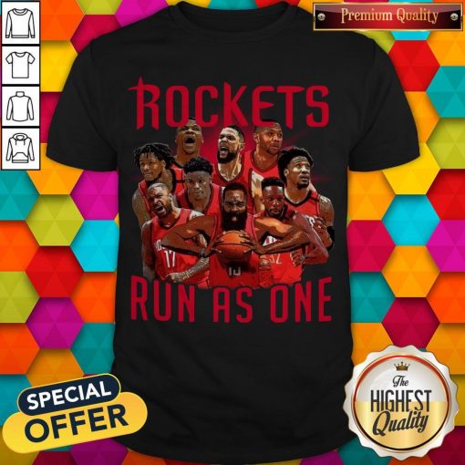 Official Rockets Run As One T-Shirt