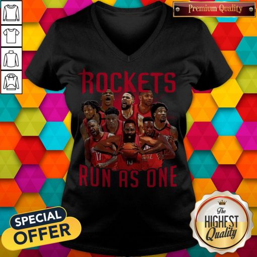 Official Rockets Run As One Vneck