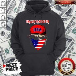 Skull Iron Maiden USA Flag Independence Day Hoodie