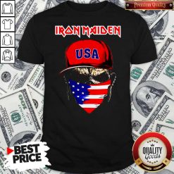 Skull Iron Maiden USA Flag Independence Day Shirt