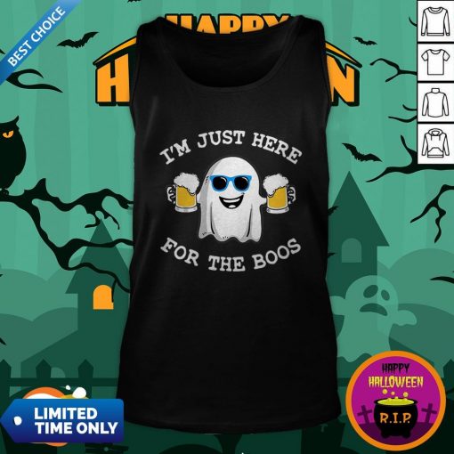 Ghost I’m Just Here For The Boos Halloween Tank Top
