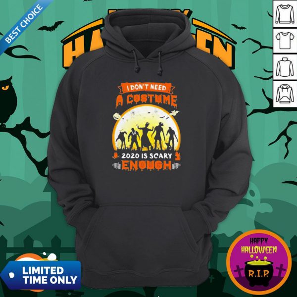 Halloween Nurse I Don’t Need A Costume 2020 Is Scary Enough Sunset Hoodie