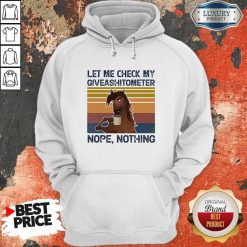 Horse Let Me Check My Giveashitometer Nope Retro Hoodie