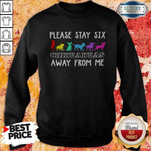 Please Stay Six Chihuahuas Away From Me Sweatshirt