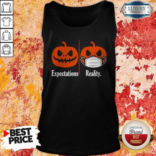 Pumpkin Expectations Pumpkin Face Mask Reality Tank TopPumpkin Expectations Pumpkin Face Mask Reality Tank Top
