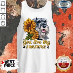 You Are My Sunshine Schnauzer Sunflower Tank Top