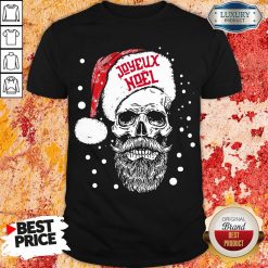 Funny Santa Skull Joyeux Noel Shirt-Design By Soyatees.com