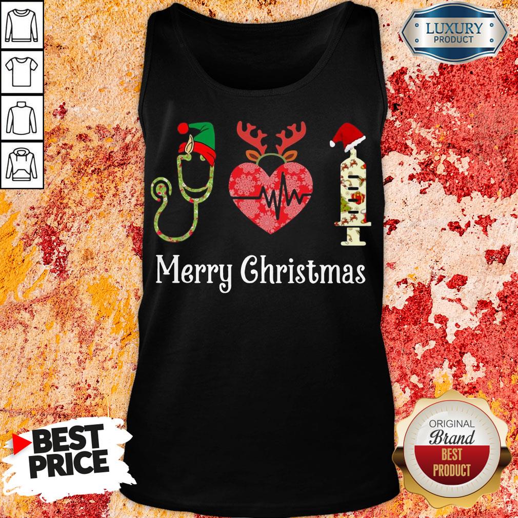 Happy Medical Instruments Merry Christmas Tank Top-Design By Soyatees.com