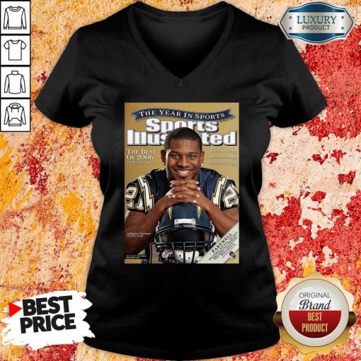 Cover Tee San Diego Chargers 2009 Ladainian Tomlinson V-neck-Design By Soyatees.com