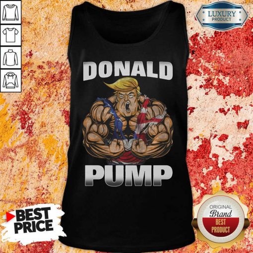 Strong Man Donald Pump Tank Top-Design By Soyatees.com