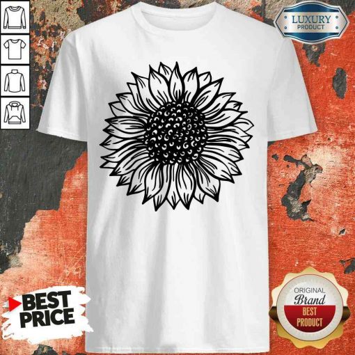 Awesome Sunflower Black And White Shirt-Design By Soyatees.com