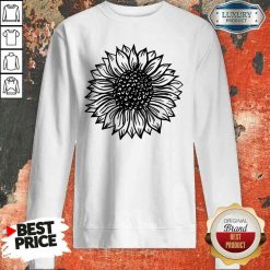 Awesome Sunflower Black And White Sweatshirt-Design By Soyatees.com