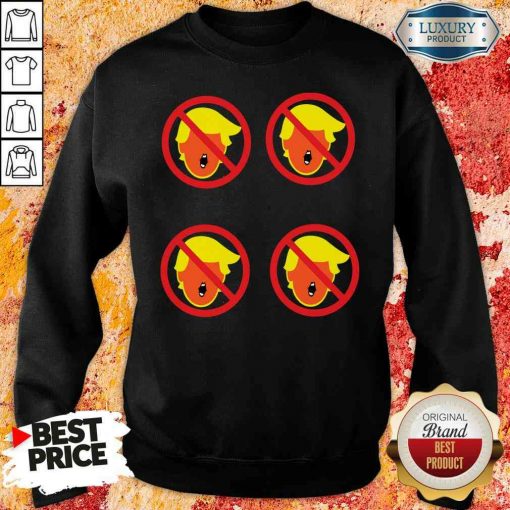 Funny Anti Trump Sticker Election Sweatshirt-Design By Soyatees.com