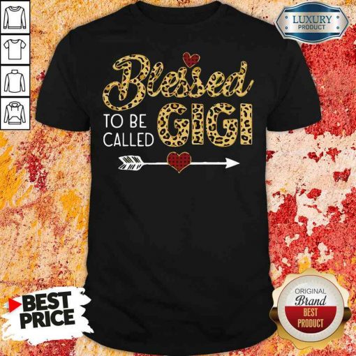 Funny Blessed To Be Called Gigi Leopart Red Plaid Buffalo Xmas Shirt-Design By Soyatees.com