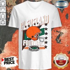 Funny Cleveland Browns Football America Stars V-neck-Design By Soyatees.com