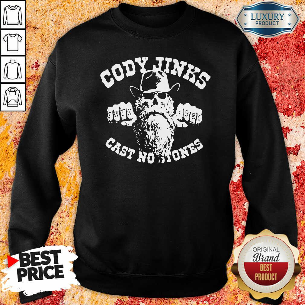 "Funny Cody Jinks Cast No Stones Sweatshirt-Design By Soyatees.com
