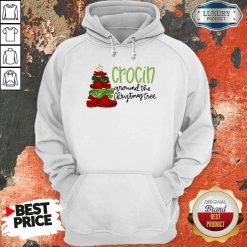 Funny Crocin Around The Christmas Tree Hoodie-Design By Soyatees.com