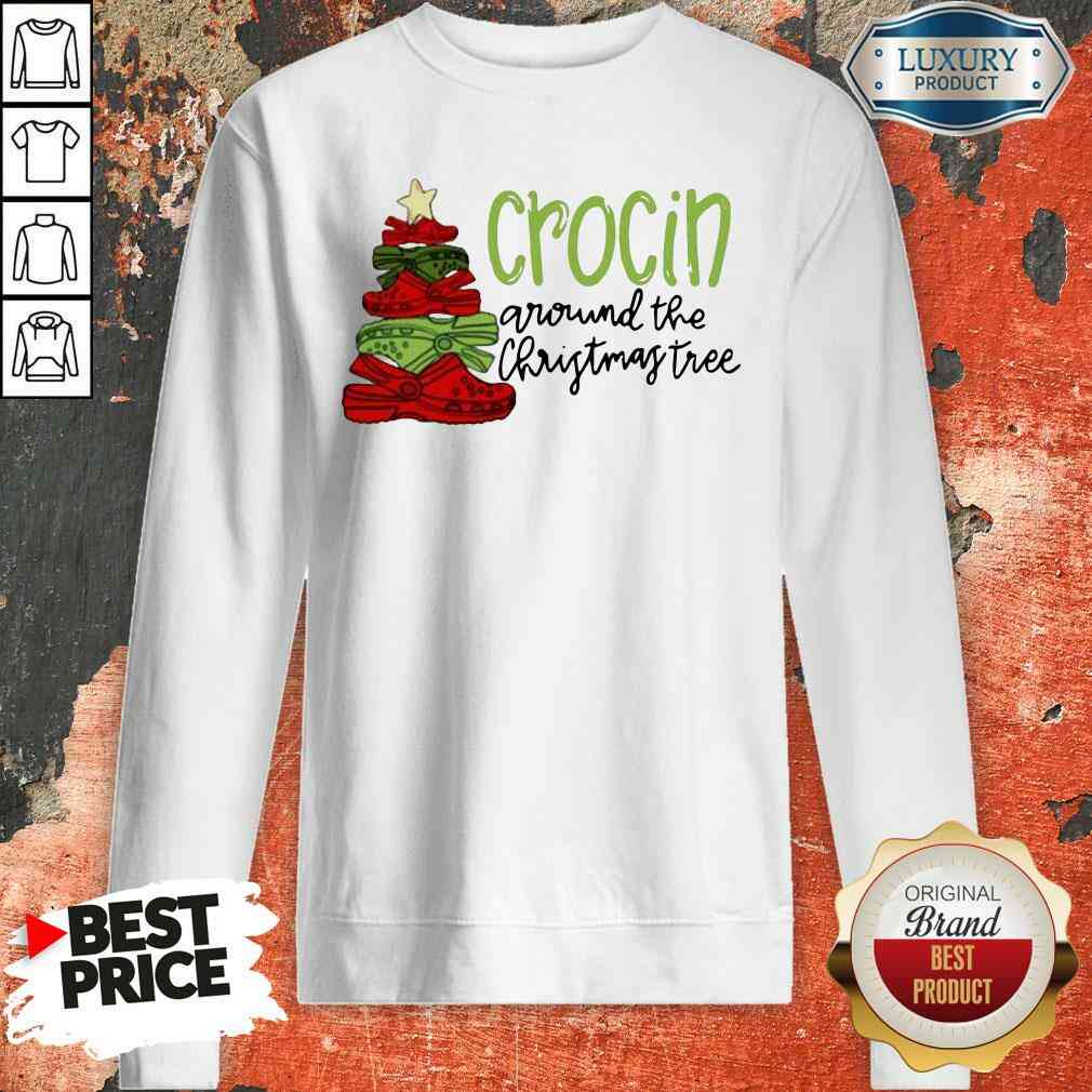 Funny Crocin Around The Christmas Tree Sweatshirt-Design By Soyatees.com