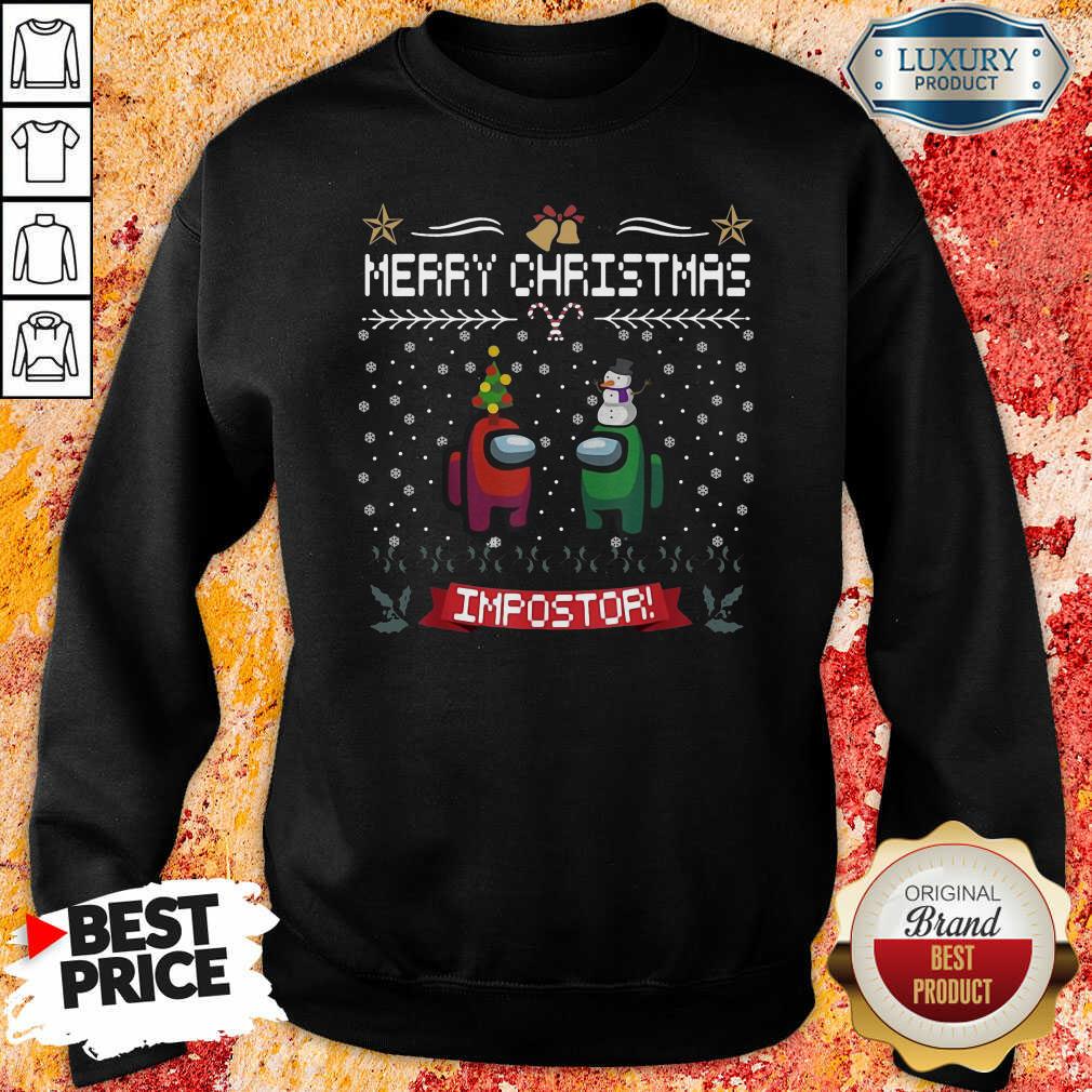 Impostor Imposter Among Game Us Sus Ugly Christmas Sweatshirt-Design By Soyatees.com