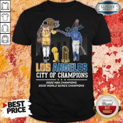 Funny Los Angeles Lakers And Dodgers City Of Champions 2020 NBA Champions 2020 World Series Champions Shirt-Design By Soyatees.com