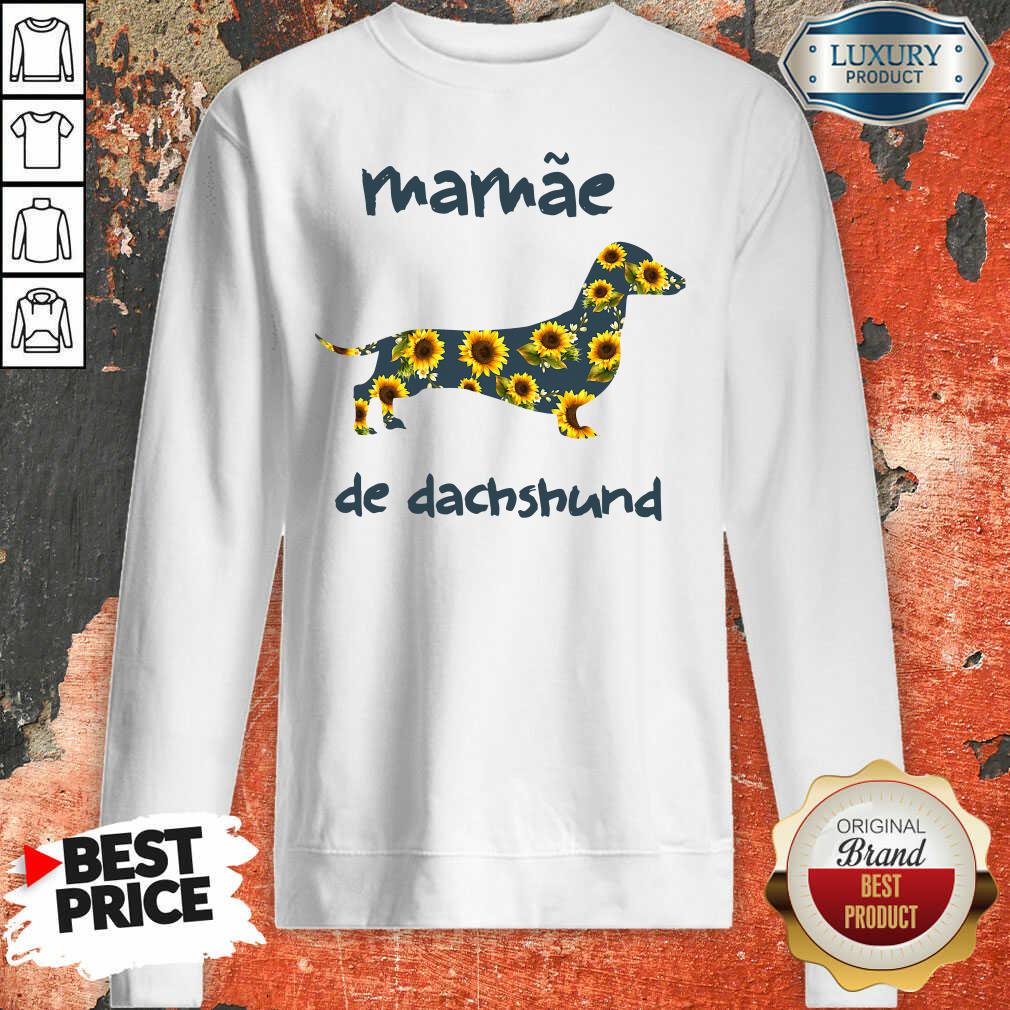 Funny Mamae De Dachshund Sweatshirt-Design By Soyatees.com
