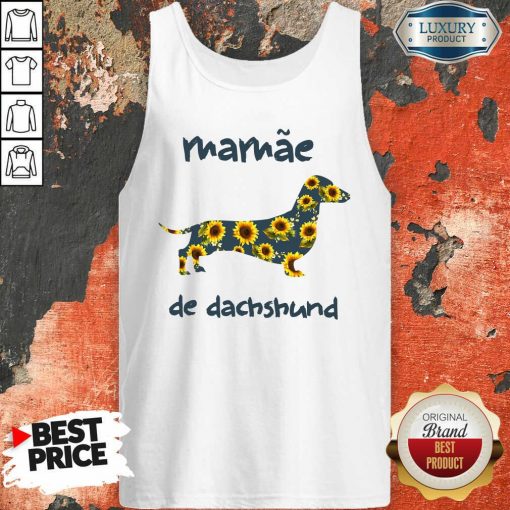 Funny Mamae De Dachshund Tank Top-Design By Soyatees.com