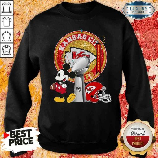 Funny Mickey Mouse Kansas City Chiefs Champions Sweatshirt-Design By Soyatees.com