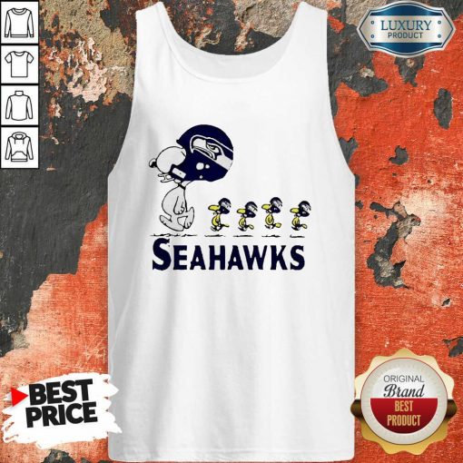 Snoopy And Woodstock Player Of Seattle Seahawks Tank Top-Design By Soyatees.com