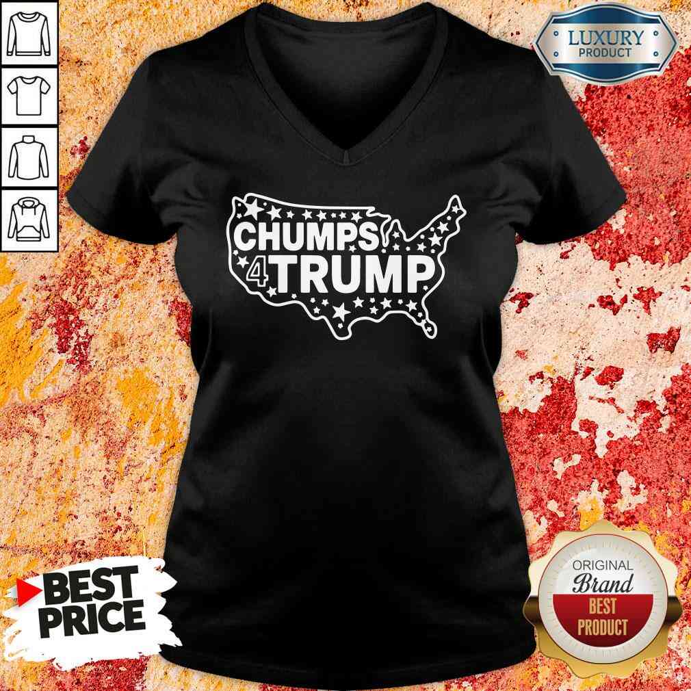 Good Chumps For Trump USA Map 2023 V-neck-Design By Soyatees.com