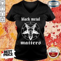 Goat Black Metal Matters V-neck-Design By Soyatees.com