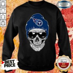 Good Nfl Tennessee Titans 079 Skull Rock With Beanie Sweatshirt-Design By Soyatees.com