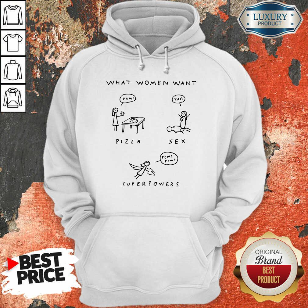 What Woman Pizza Sex Superpowers Hoodie-Design By Soyatees.com