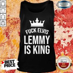 Fuck Elvis Lemmy Is King Tank Top-Design By Soyatees.com