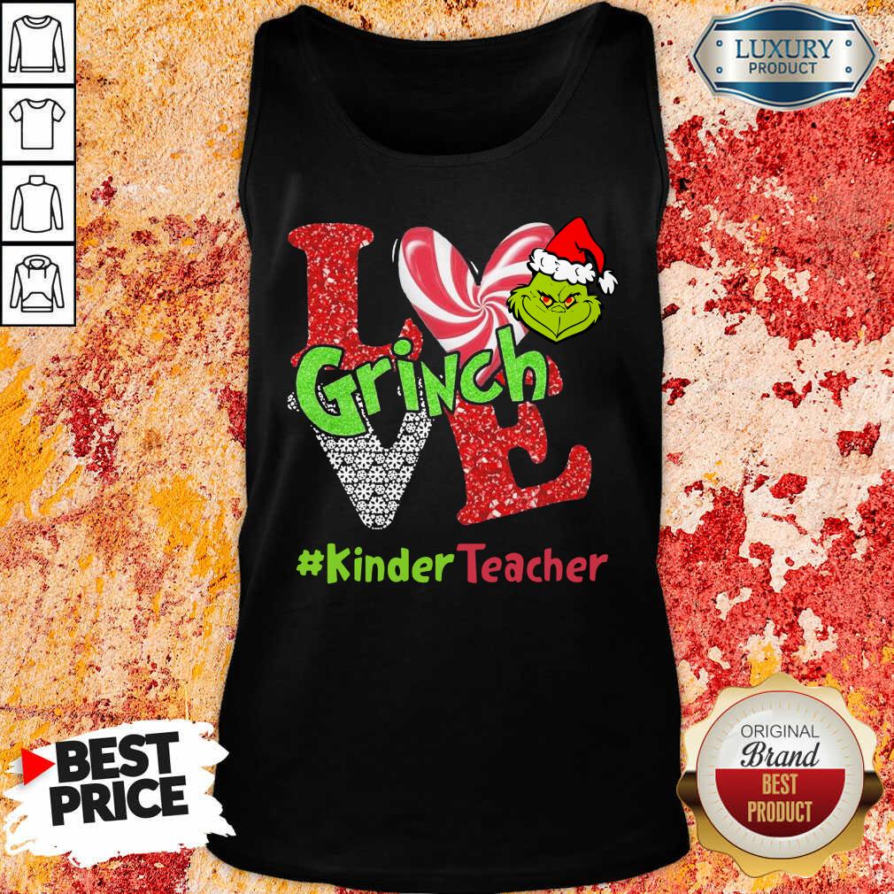 Love Grinch #Kinderteacher Christmas Tank Top-Design By Soyatees.com
